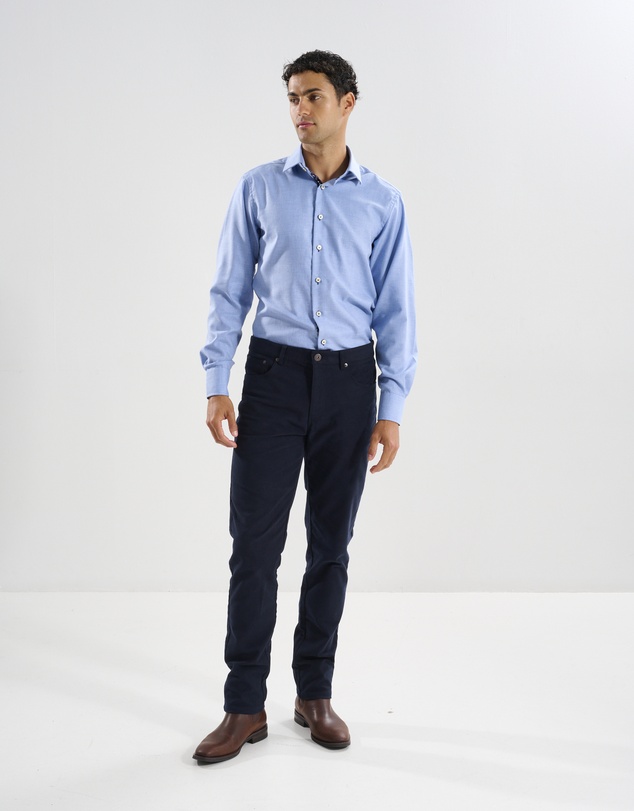 3 Wise Men - 3 Wise Men Ruxton Moleskin Trouser - Navy