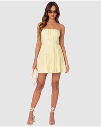 EDIKTED - Liora Lacey Cotton Mini Dress