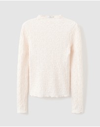 M.N.G - Textured Crepe Top