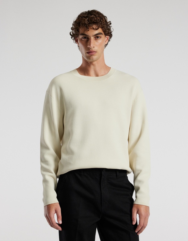 Calibre - Relaxed Crew Neck Sweater Bone
