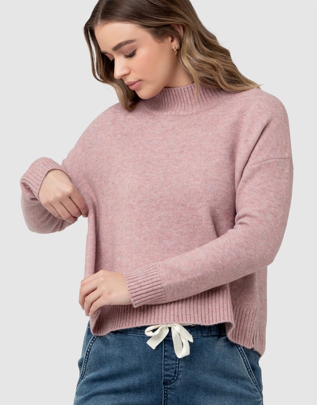 Ripe Maternity - Jade Crop Nursing Knit