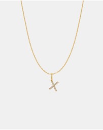 Ania Haie - Ania Haie Gold Letter X Initial Necklace