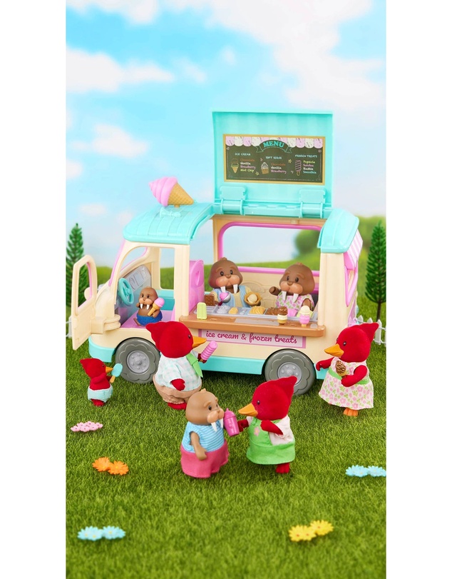 Lil Woodzeez - Scoops Ice Cream Truck Truck Playset