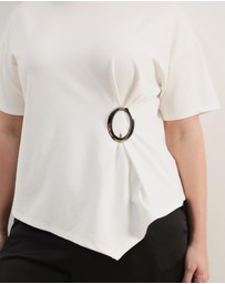 Atmos&Here Curvy - Zulu Trim T-Shirt
