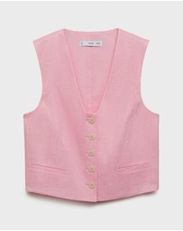 M.N.G - Boreli Linen Suit Waistcoat