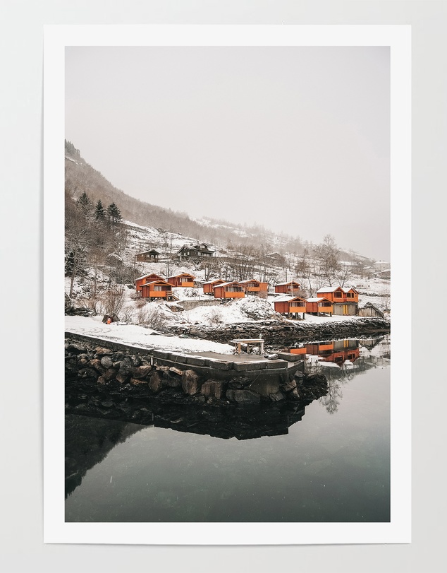 LEGGERA - Hygge Winter Cabin Print