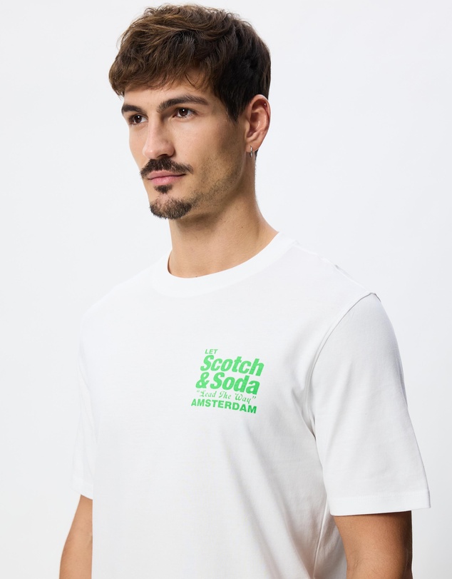 Scotch & Soda - Regular Fit Front Back T-Shirt