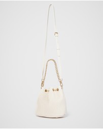 Forever New - Dahlia Drawstring Pleated Bucket Bag