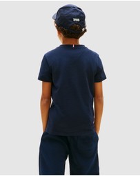 Tommy Hilfiger - Boys Logo Crew Neck Jersey T-Shirt - Teens