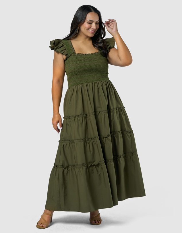 Sunday In The City - Electric Avenue Midi Dress