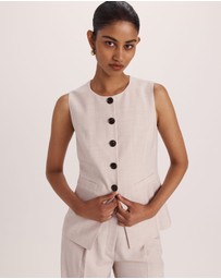 SABA - Celeste Wool Crew Neck Vest