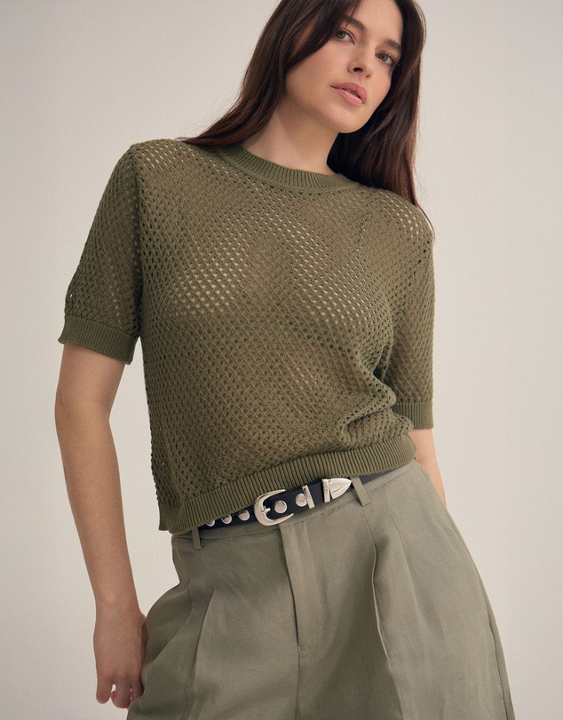 Oxford - Luna Cotton Knit Top