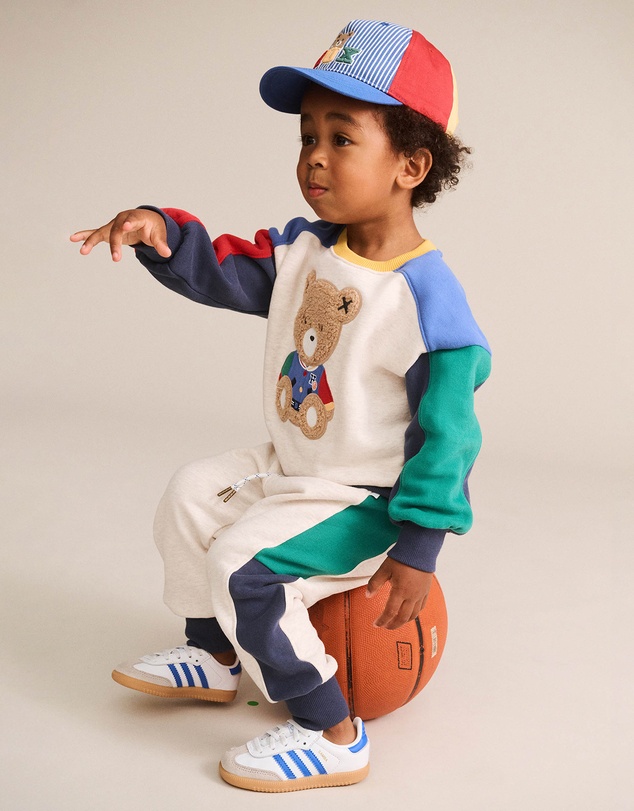 Huxbaby - Colour Block Sitting Hux Sweatshirt - Babies-Teens