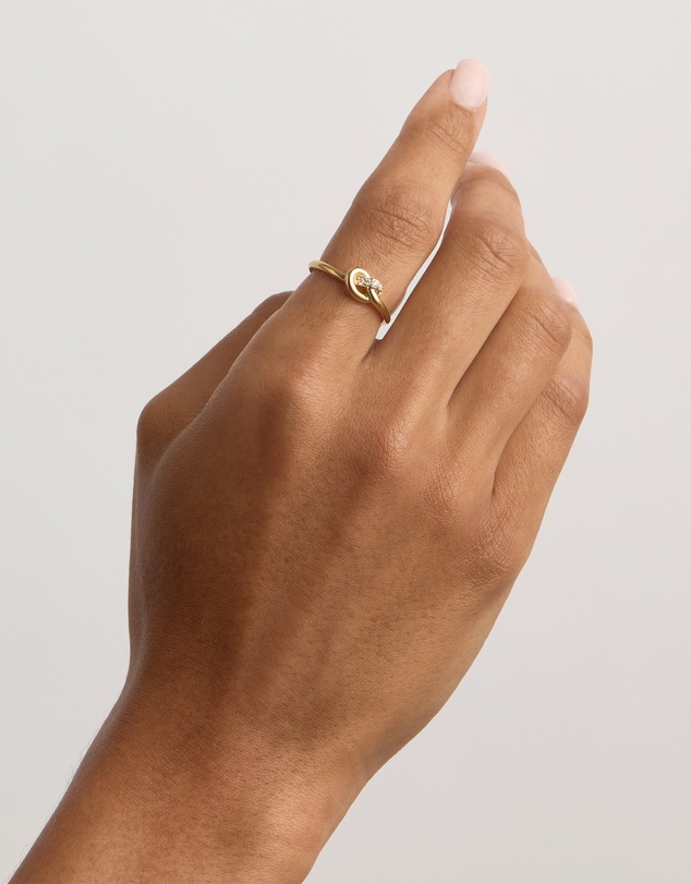 By Charlotte - Love Knot Diamond Ring