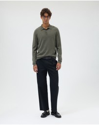 AERE - Aiden Double Pleat Relaxed Chinos