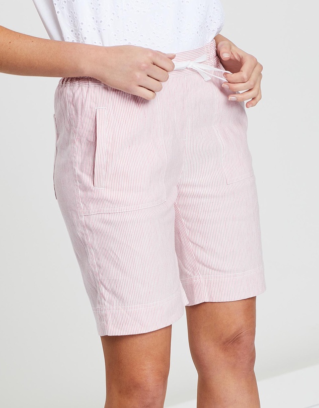 Sportscraft - Rosa Linen Stripe Shorts
