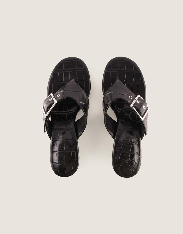 Shelly Shen - Suri High Sandals Black Croc
