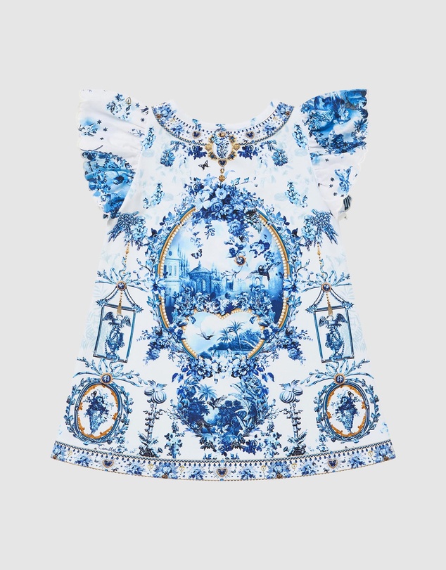 Camilla - Embroidered Sleeve Tee Dress - Babies
