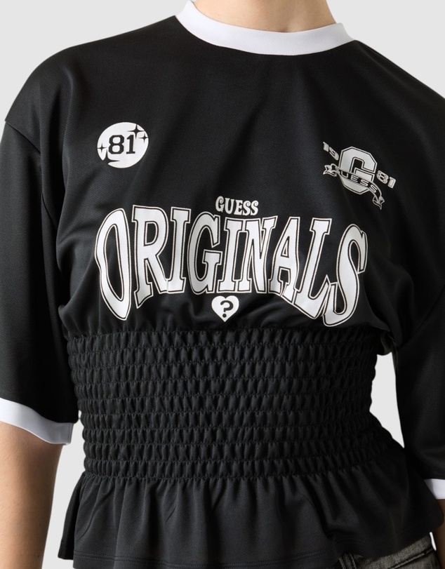 GUESS Originals - Guess Originals Shirred Printed Sports T-Shirt