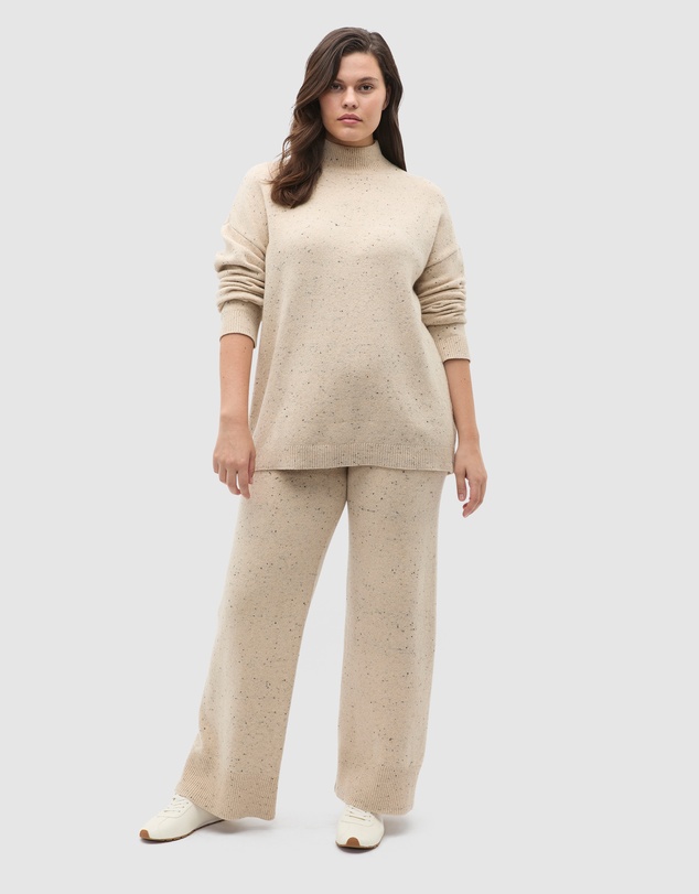 Seed Heritage - Fleck Mock Neck Slouch Knit