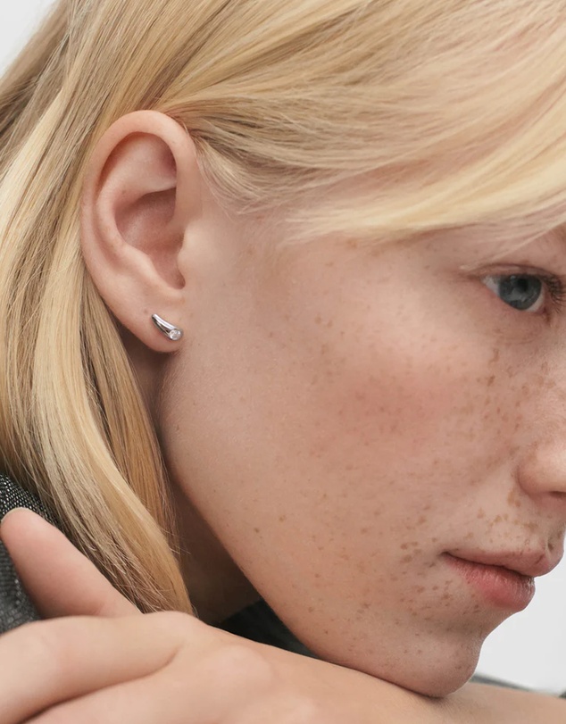 PDPAOLA - Serena Stud Silver Earrings