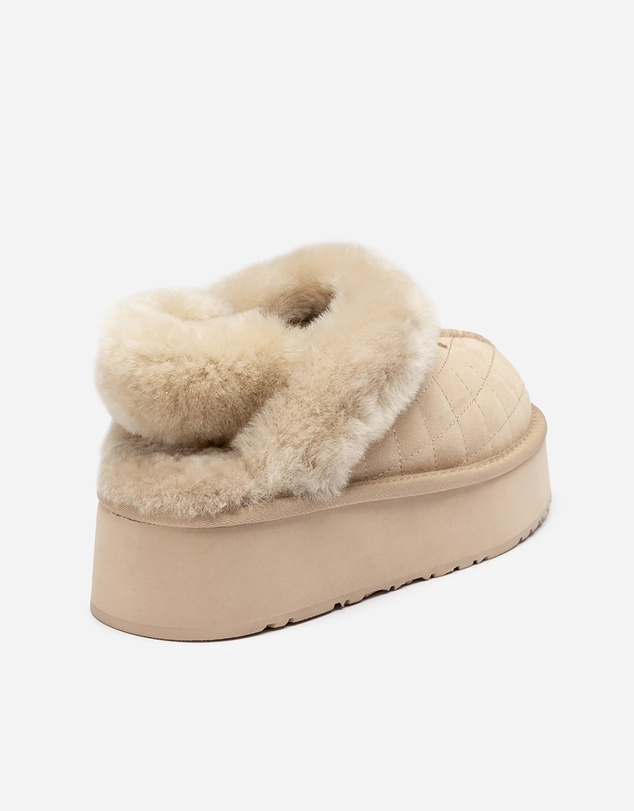 Ozwear Connection Uggs - Ugg Coquette Matelassé Logo Platform Slipper (Detachable Feature)