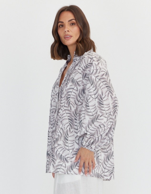 ALEXANDRA - Caits Blouse Coco Leaf Print