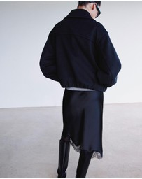 M.N.G - Wool Jacket With Shirt Collar