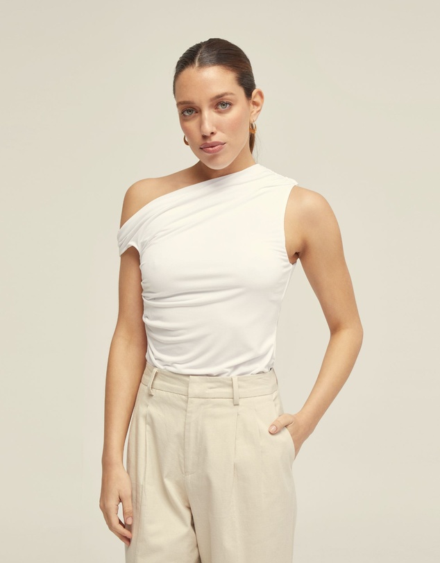 Oxford - Becca Half Lined Jersey Top