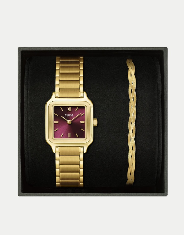 Cluse - Gracieuse Petite Gold Watch & Bracelet Gift Set