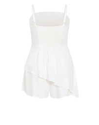 City Chic - Laura Playsuit - ivory