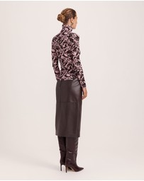 SABA - Truffle Wool Long Sleeve Top
