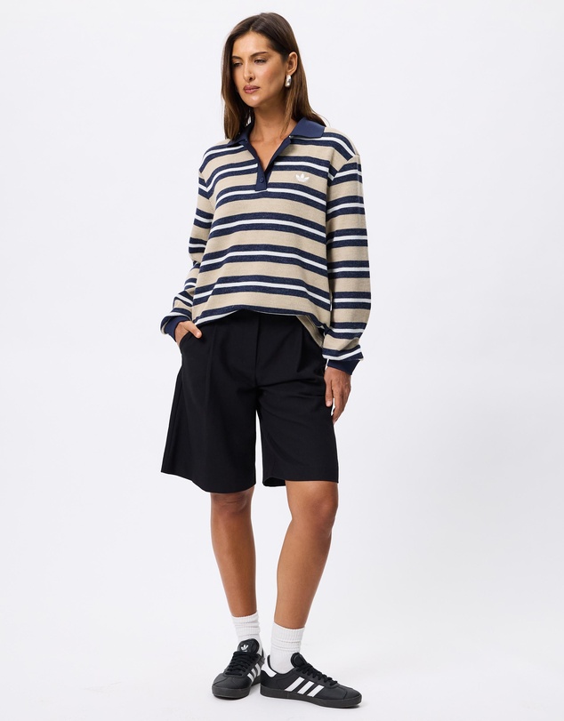 adidas Originals - Stripe Knitted Polo Top