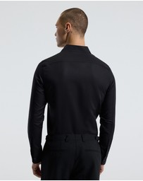 Calibre - Refined Cotton Linen Shirt Black