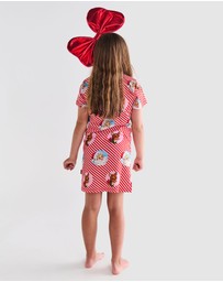 Kip&Co - I Love Christmas Spot Organic Cotton Short Sleeve Nightie - Kids