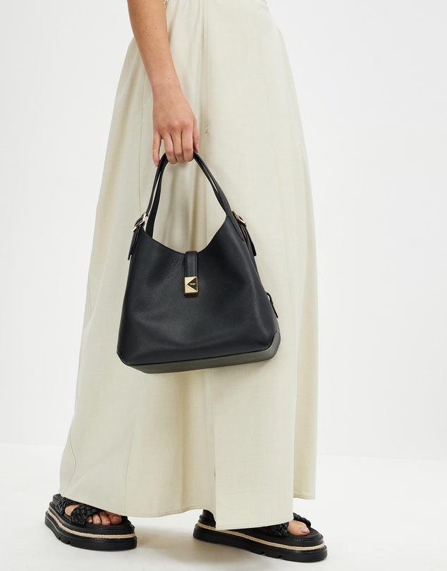 Kate Spade - Deco Pebbled Leather Medium Crossbody Tote
