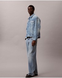 Calvin Klein Jeans - Allover Monogram 90s Denim Trucker Jacket