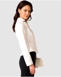 SACHA DRAKE - Front Zip Peplum Jacket