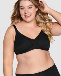 Naturana - Wirefree Ribbed Pure Cotton Bra