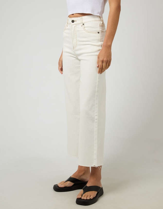 All About Eve - Charlie High Rise Wide Leg Jean Vintage White