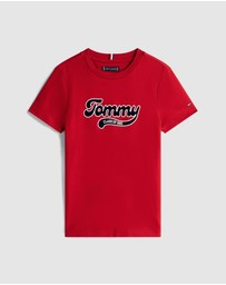 Tommy Hilfiger - Varsity Interlock Knit Logo T-Shirt - Teens