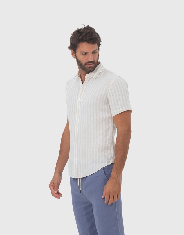 Coast Clothing - Short Sleeve Linen Shirt - Beach