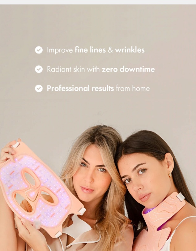 Kahlia Skin - LED Silicone Radiant Mask - Face, Neck & Décolletage