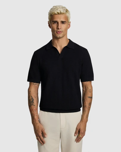 yd. - Josh Knitted Polo Shirt