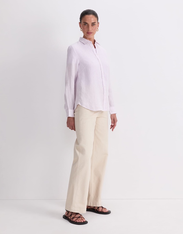Sportscraft - Dahlia Stripe Linen Shirt