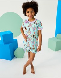 Rock Your Kid - Disney Princess Bow Short Pyjama Set - ICONIC EXCLUSIVE - Kids-Teens