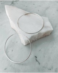 Ichu - Fine Silver Hoops