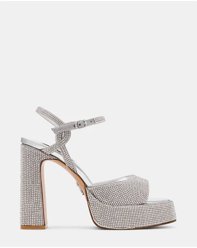 Steve Madden - Miliana-RHS rhinestone platform heel