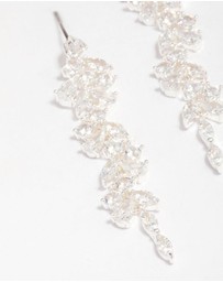Lovisa - Silver Plated Cubic Zirconia Dainty Vine Drop Earrings
