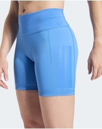 adidas Performance - Optime Workout 3-Stripes Short Leggings Womens